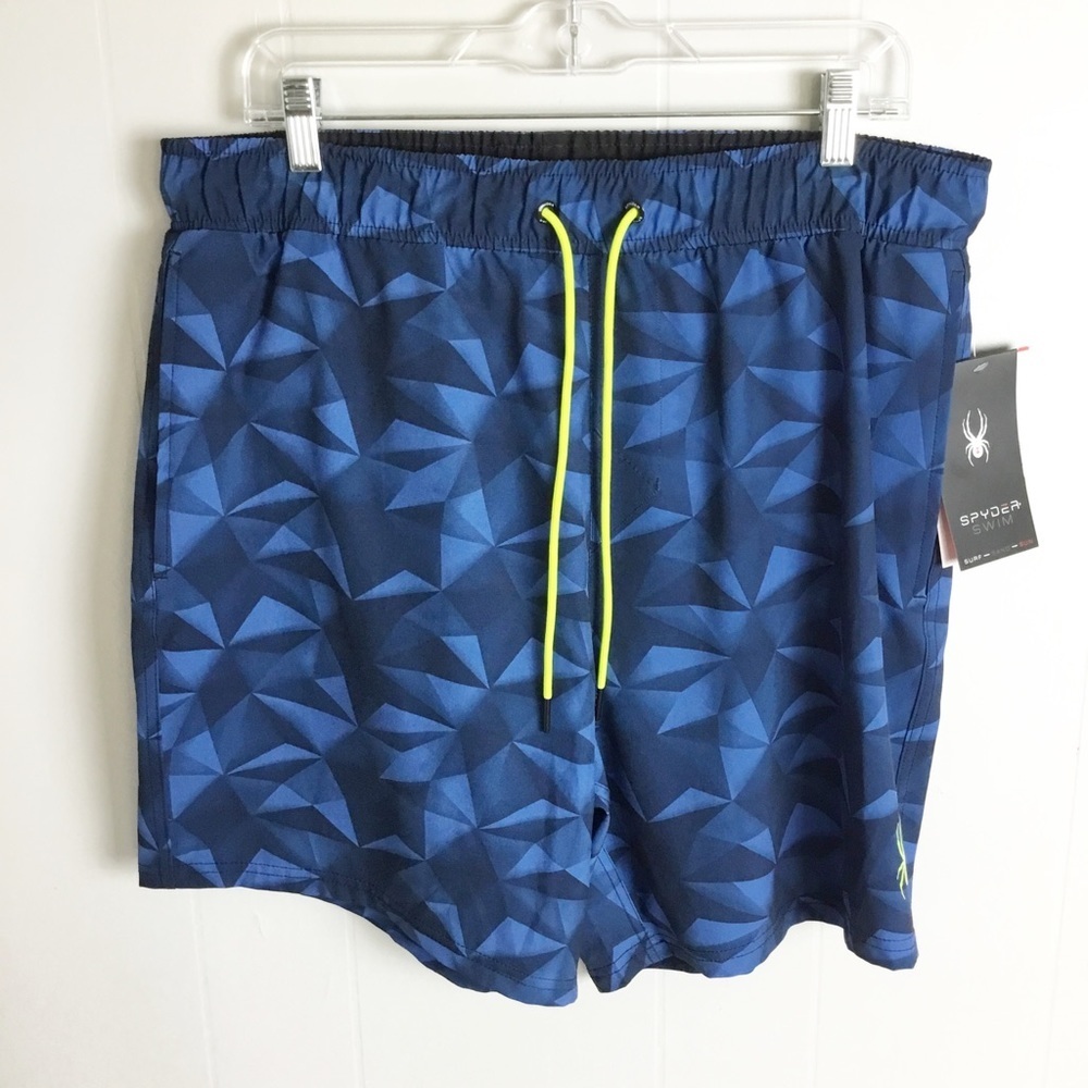 Spyder Swim Board Shorts NWT Surf Sand Sun Size XXL Blue